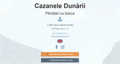 Desktop Screenshot of cazaneledunarii.com