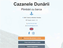 Tablet Screenshot of cazaneledunarii.com